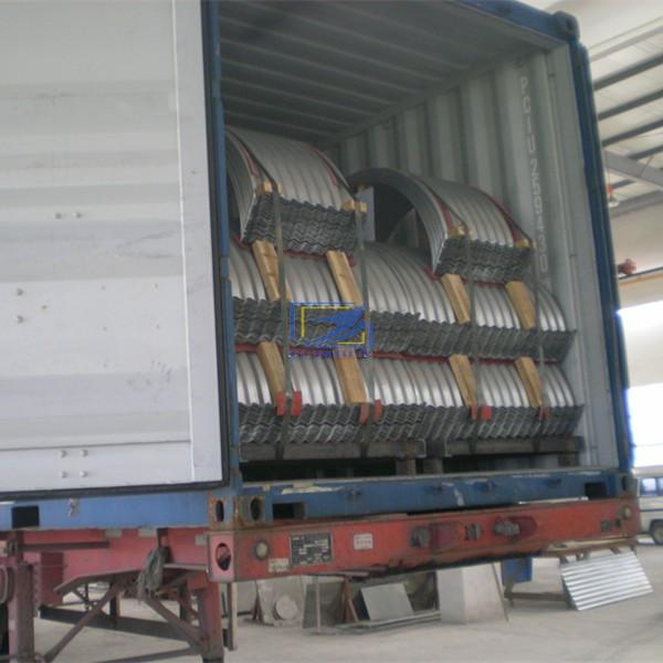  corrugated stee culvertl pipe assembled by half round parts